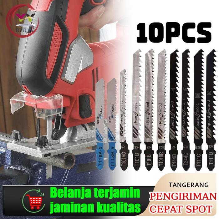 Orion Modern - 10Pcs Mata Gergaji Kayu Reciprocating Jigsaw Mata Gergaji Jigsaw Pvc Jig Saw Blade