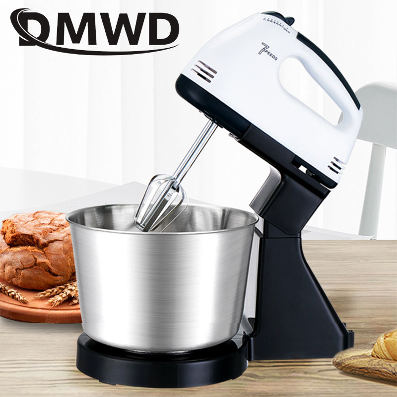 JIQI 7 Files Dough Mixer Egg Beater Food Blender Kitchen Electric Food Processor hand held cream