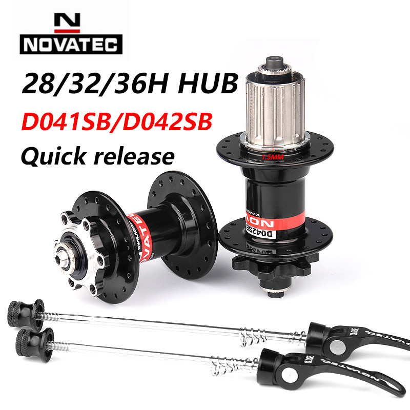 Novatec Hub D041SB D042SB Mountain Bike Disc Card Brake 28/32/36 Holes MTB Road Bicycle Bearing 36H