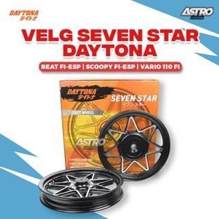 Daytona Velg Seven Star Ring 14 Beat Fi Scoopy Fi Esp Vario 110 Fi Wheel Black Peleg Racing