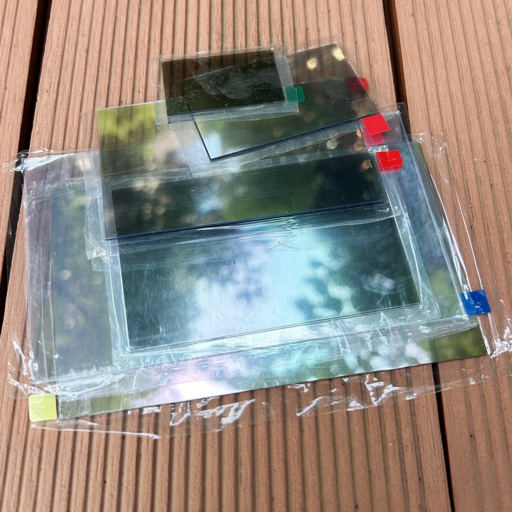 TouYinger T3 Heat Insulation Polarizer Glass Lens 143X94mm Two Sides Sliver Projector Repair