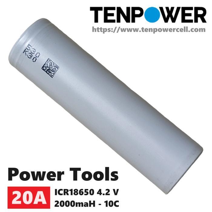 18650 Original Tenpower Battery Charger Baterai Asli Bor Wireless/Vape