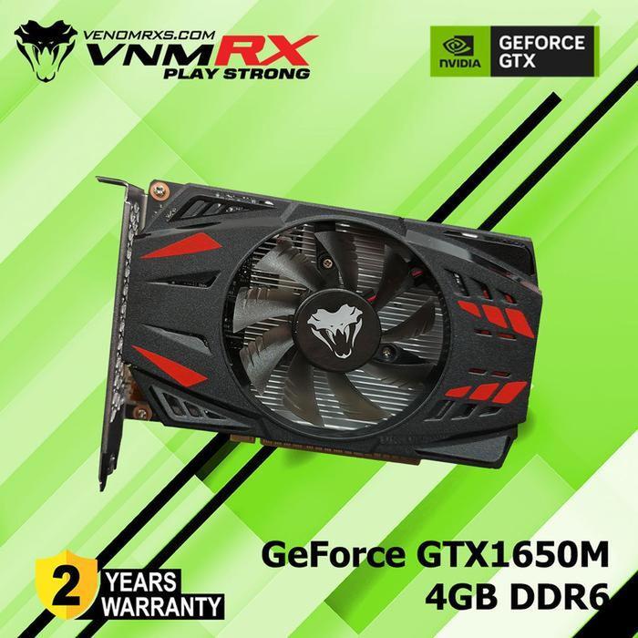 VENOMRX NVIDIA GORCE GTX 1650M 4GB GDDR6 128BIT GANG VGA CARD