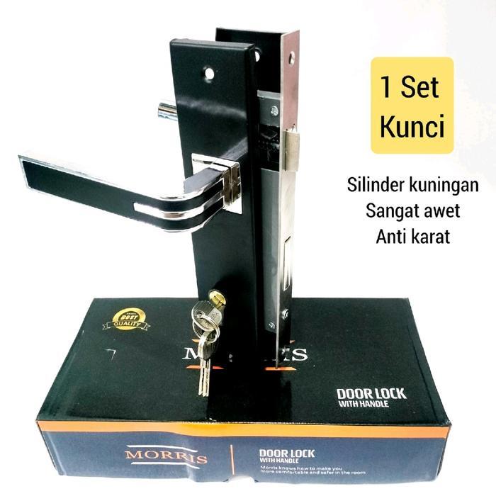 PROMO KUNCI PINTU RUMAH BESAR 25CM GAGANG PINTU RUMAH WANLY 1SET SILINDER KUNCI BULAT