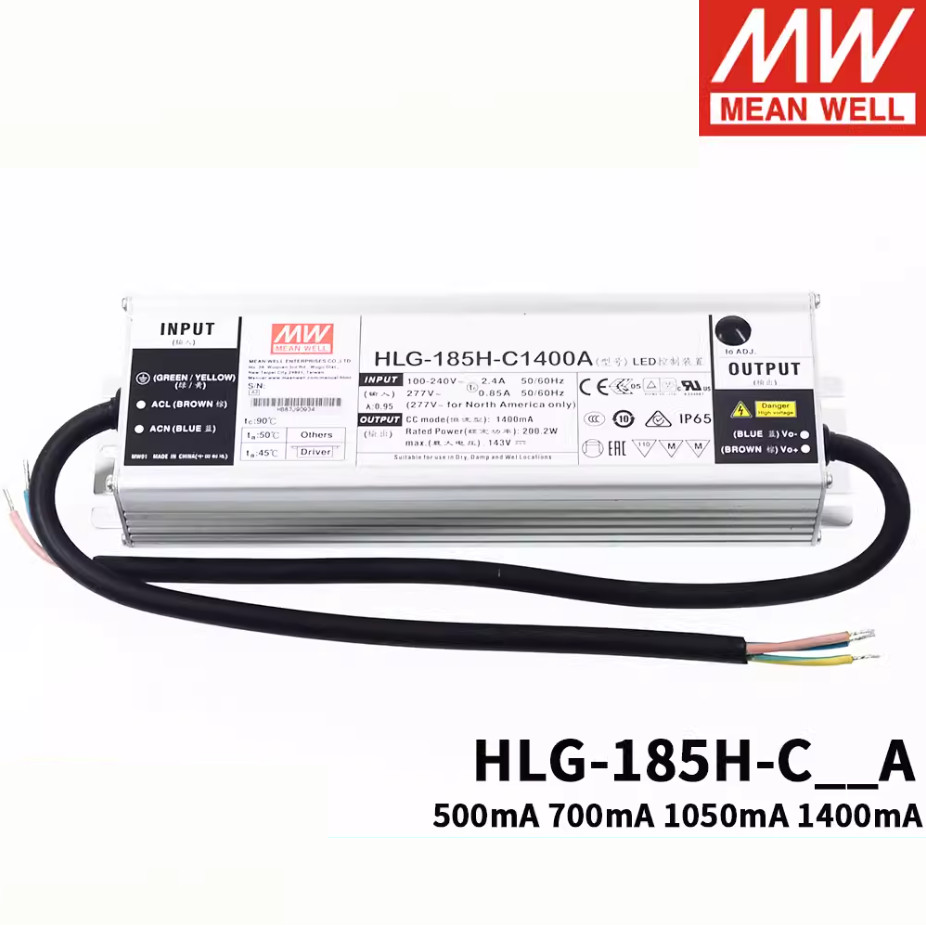 HLG-120H-C350A HLG-120H-C500A HLG-120H-C700A HLG-120H-C1050A HLG-120H-C1400A Original Mean Well 150W