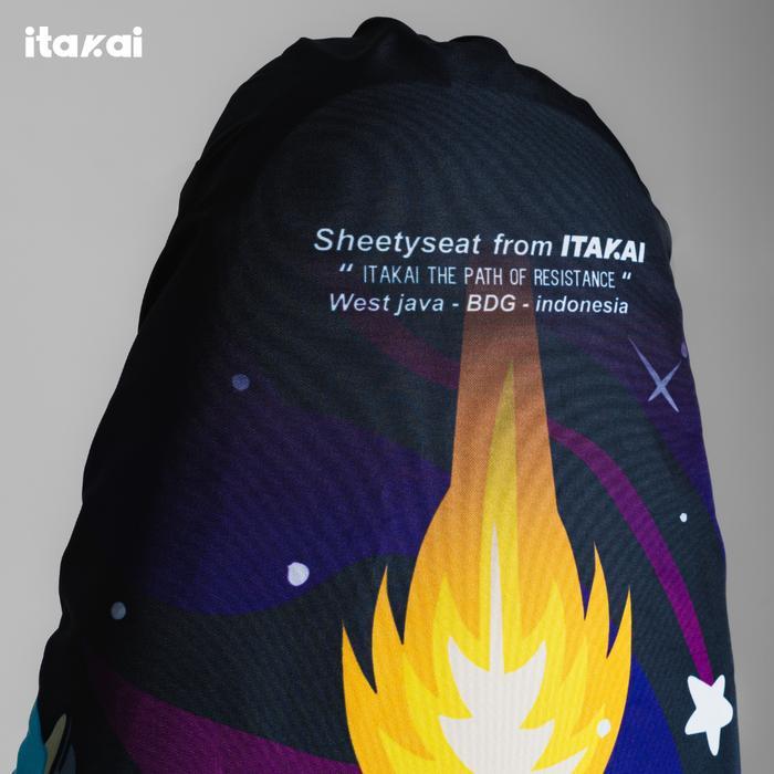 "New" iTakai Sarung Jok THE ALIEN - Cover Jok Motor Motif Premium / Anti Air / Anti Cakar Kucing