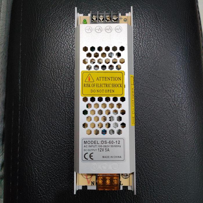 power supply slim 5A / 60W DC 12V