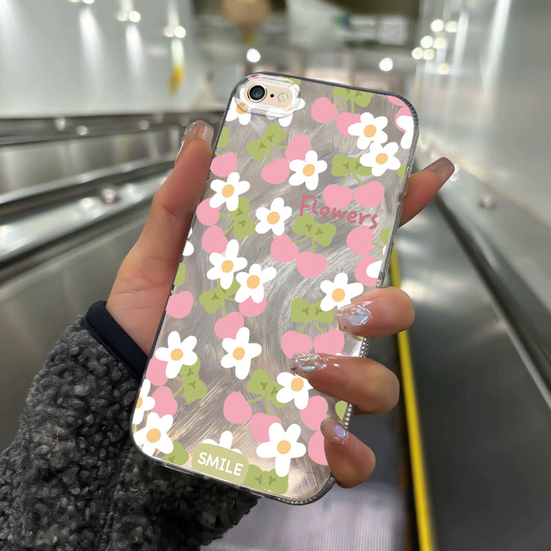Casing Hp Untuk iPhone 7 Plus 8 Plus SE 2020 X Xr Xs Max Case Casing pola wajah tersenyum Kasing HP 