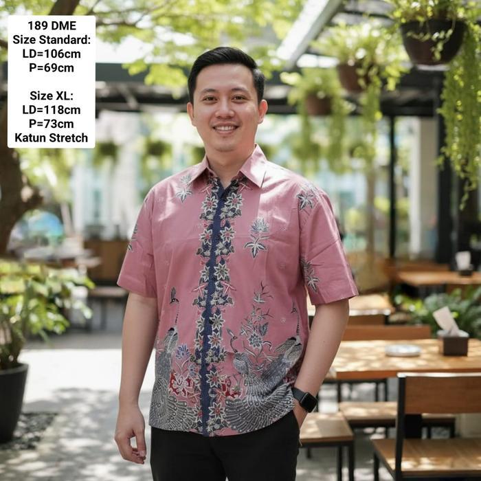 BIGSIZE DRESS BATIK JUMBO VONI XXL 643 TERUSAN KERJA KANTOR WANITA Bunga Liburan Jalan Manis V-Neck