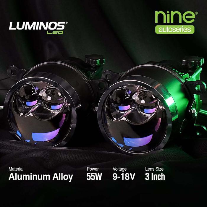 Ready T-Projektor Bi LED Foglamp Luximos PF1 BiLed 3 Warna 3 inch Low Beam Hi Beam Lampu Tembak