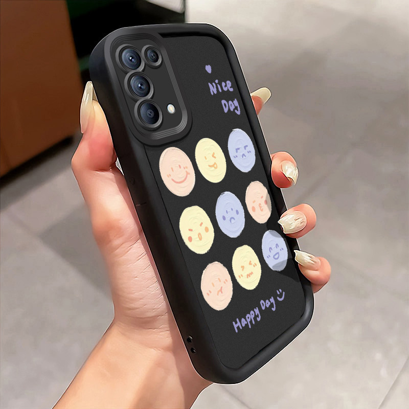 Casing Hp OPPO Reno 5 4G Reno 5 5G Reno5 Reno 5K 5G Reno5 K Find X3 Lite Case Ekspresi coretan cat m