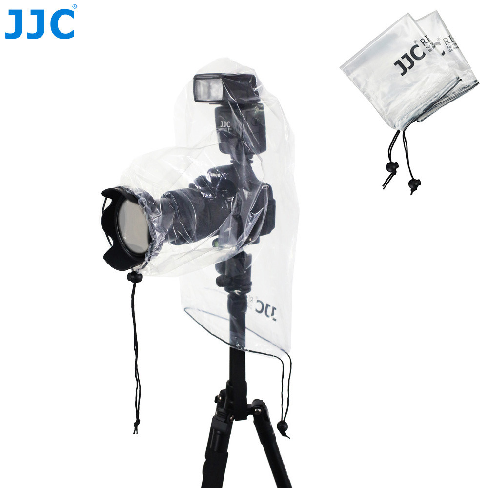JJC 2 Pak Penutup Hujan Kamera dengan Penutup Flash Jas Hujan Tas Kamera Tahan Air untuk Sony A6600 