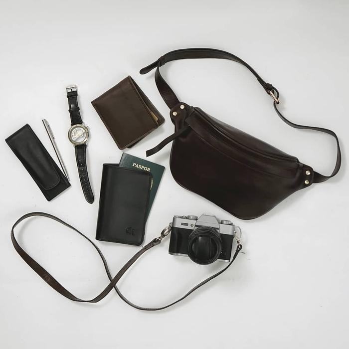 Tas Pinggang Kulit Asli/Tas Pinggang Kulit/Tas Pinggang - Gk Waist Bag