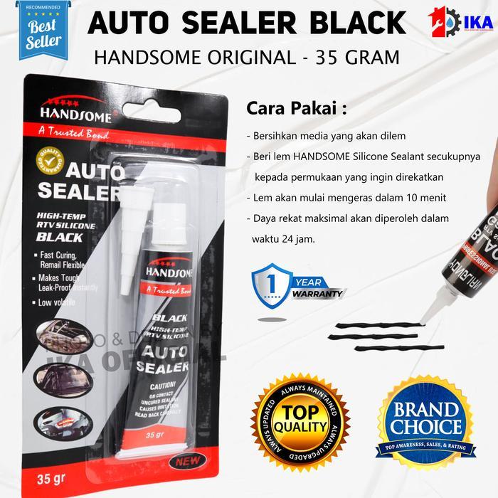 Promo HANDSOME BLACK AUTO SEALER 35gr 85gr Lem Gasket Hitam / Lem AUTO SEALER Hitam/Lem AUTO SEALER