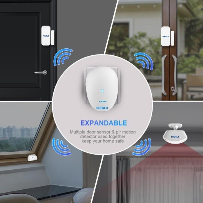 KERUI Bel Sensor Gerak Wireless M521 Bel Rumah Sensor Gerak Mini P831