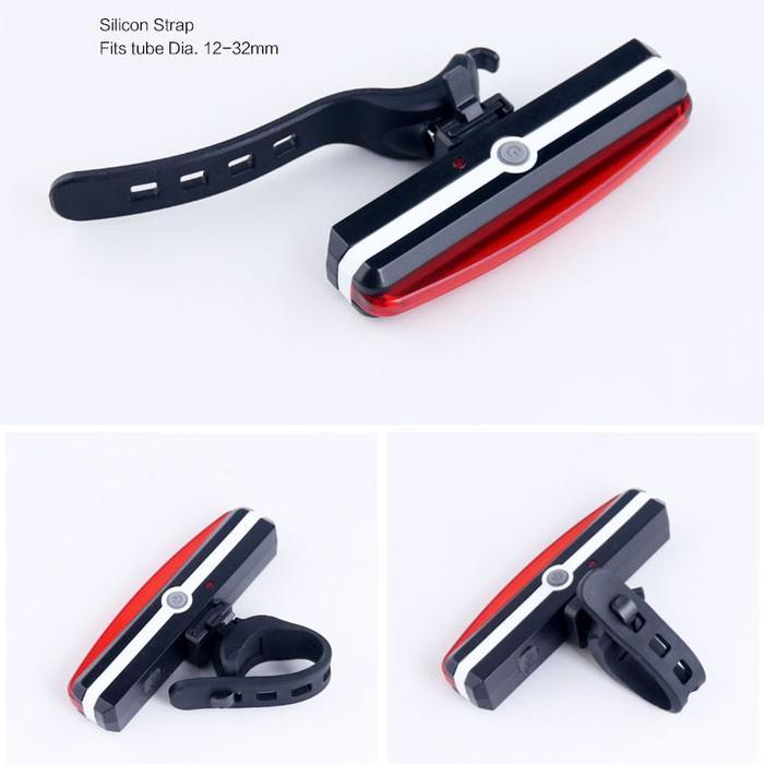 Lampu Belakang Sepeda Led Di Cas Charger / Lampu Led Sepeda / Lampu Sepedah / Lampu Sepedah Di Cas