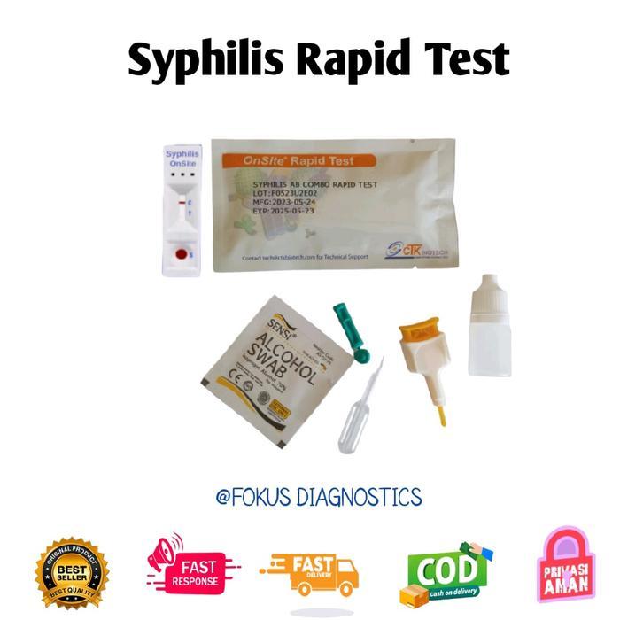 Ready OnSite Syphilis Ab Combo Rapid Test - 1set Alat Uji Tp Sifilis Akurat Mandiri