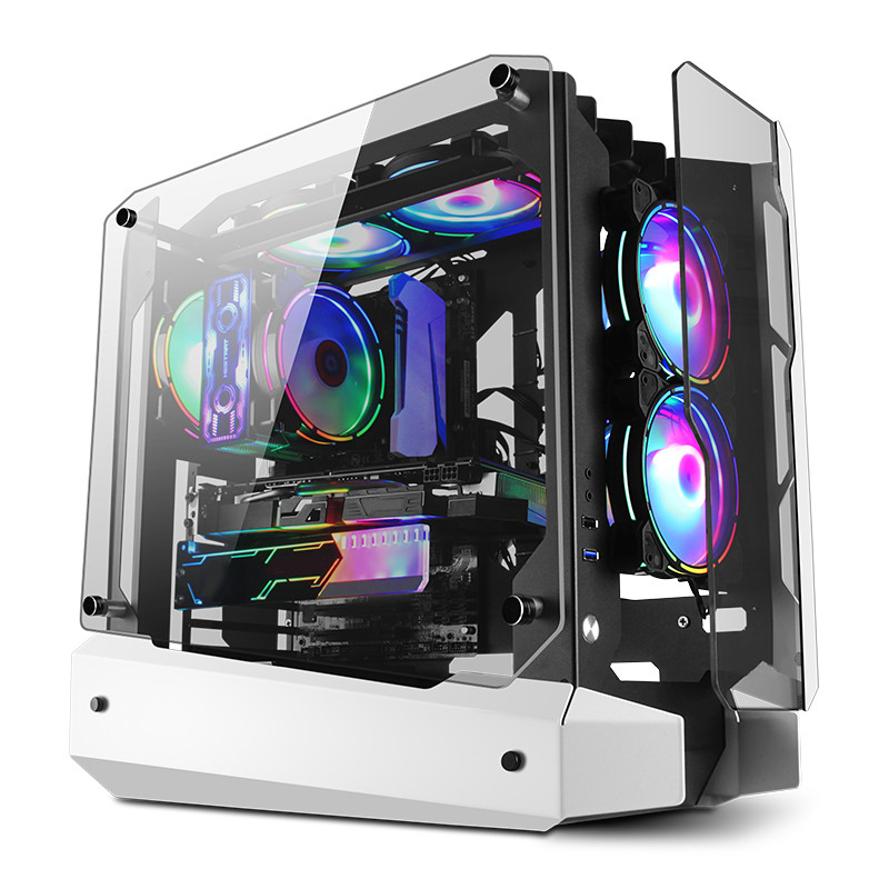 White Gaming Pc Cabinet Gaming Cabinet Pc Tower case Computer Cases & Towers with Fan Pc Gaming