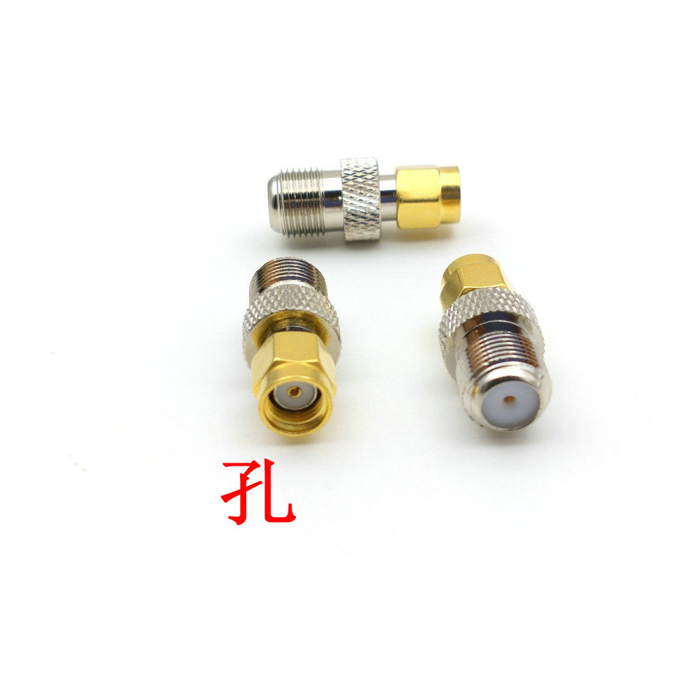 PROMO HARI INI  50pcs-100PCS copper F Type Female Jack to RP-SMA Male Plug Center RF Coaxial  Connec