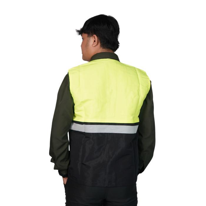 CREDIFOX Rompi lapangan - rompi outdoor pria - rompi proyek safety - rompi safety first - rompi