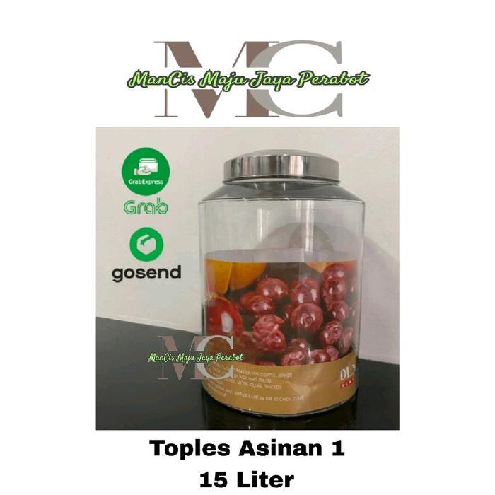 Toples Kaca Asinan 1 Dlx 15 Liter / Toples Kaca Serbaa Toples Kerupuk