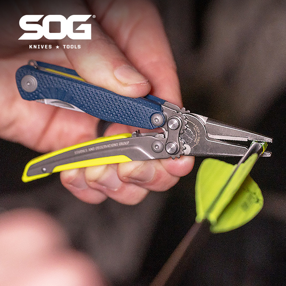 Sog 5 In 1 Compact Multitool Pliers Edc Pocket Knife Hunting Fishing Camping Supplies Micro Tools