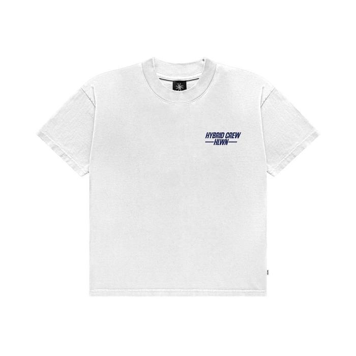 HLWN RUNNING UNISEX OVERSIZE SHORT SLEEVE TEE WHITE - WALLACE