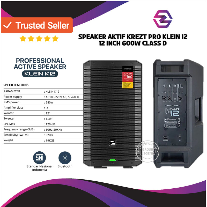 SPEAKER AKTIF KREZT PRO KLEIN12 INCH 600W CLASS D