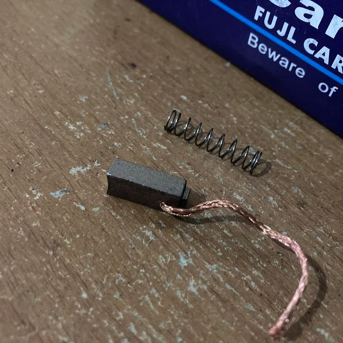 Carbon Brush Arang Alternator All Crown Gs120 Ms120 Ms122 Ys120 Ys130 Asli Partt