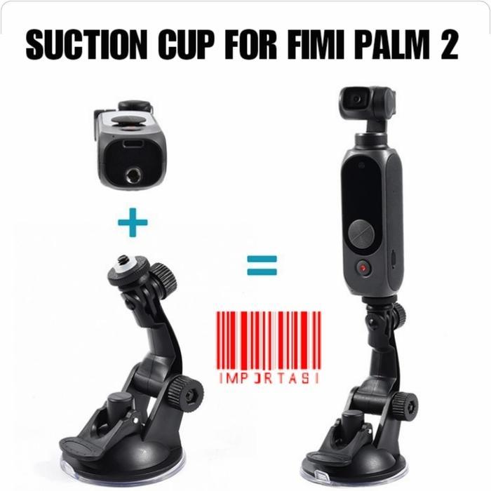 Suction Cup Mount Holder Fimi Palm 2 Camera Tempel Kaca Keramik