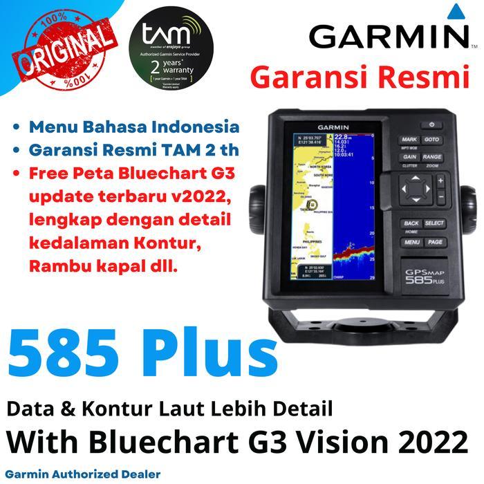 Garmin GPS Map 585+ Plus Garansi Resmi TAM update peta terbaru