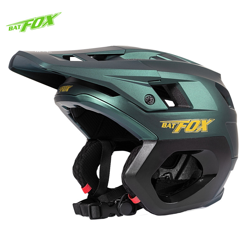 BATFOX Mountain bike Semi helmet Cross country Cycling Race Integrated Ear Protection Cross country 