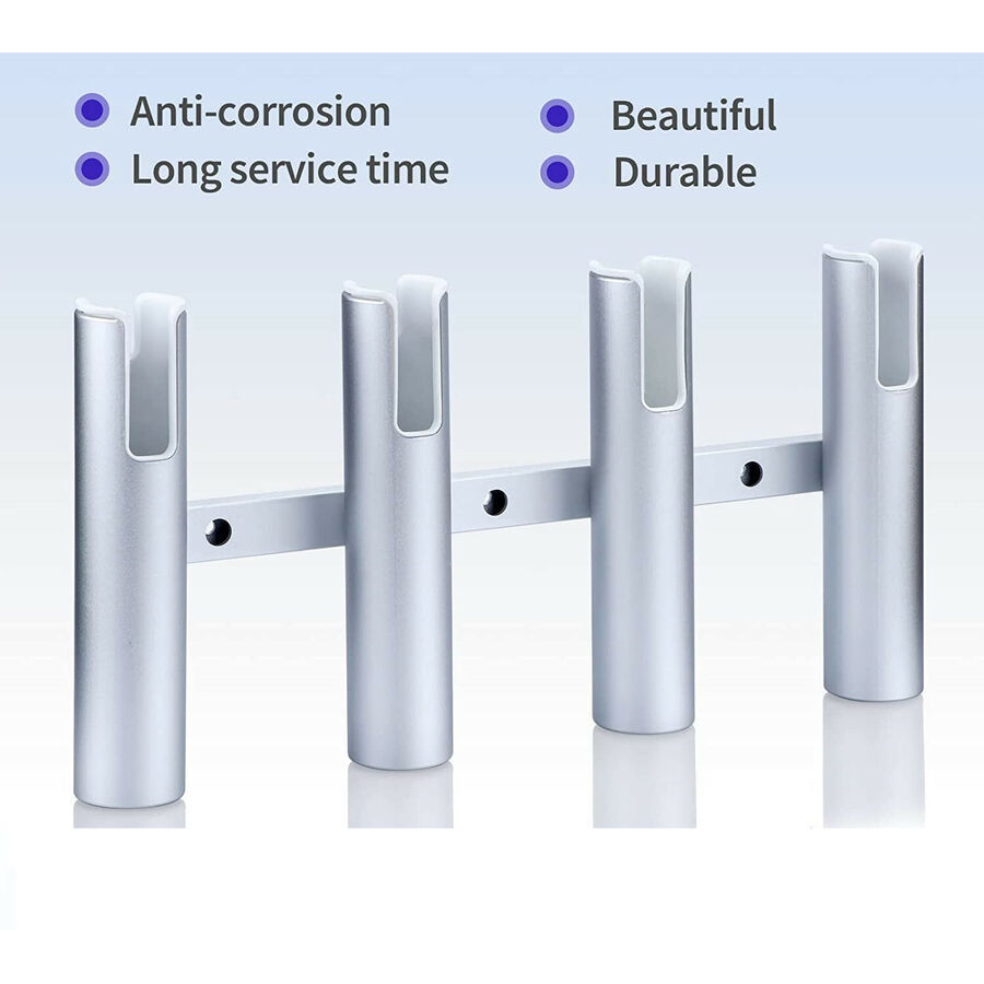 Boat Accessories 4 Link Tubes Boat Fishing Rod Holder Aluminium Alloy Rod holder for Marine Yacht