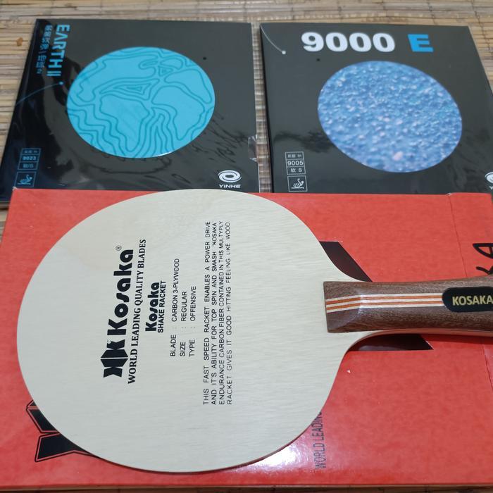 PAKET BET KOSAKA CARBON HANDLE SARDIUS PLUS YINHE ORIGINAL