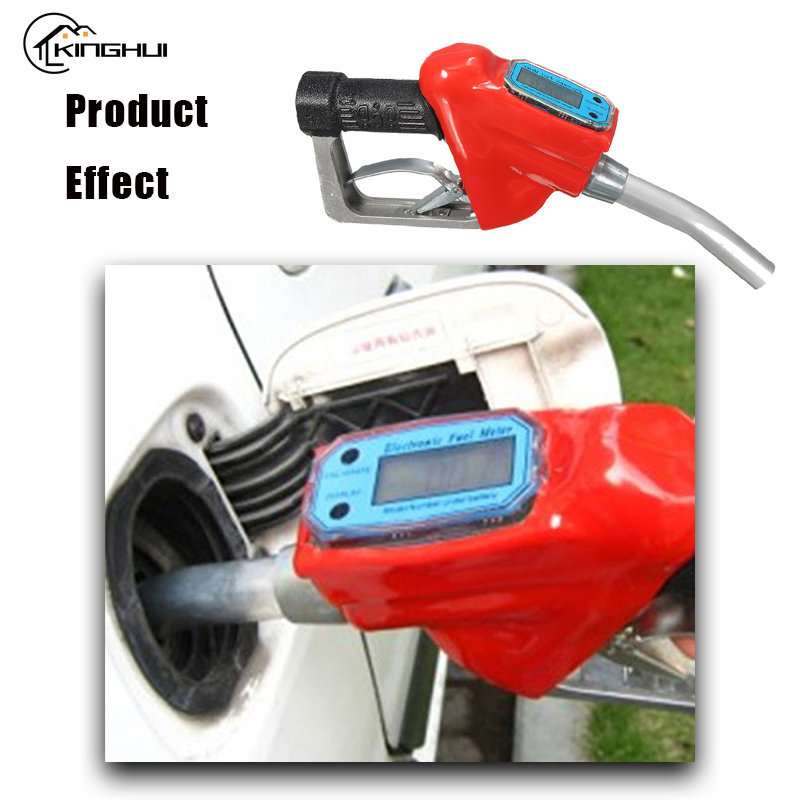 Gasoline Diesel Spray Gun Digital Display Flowmeter Sensor Gauge Flow Device Electronic Metering Tur