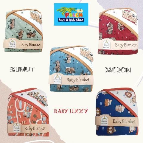baby lucky selimut topi/baby blangket 7300001
