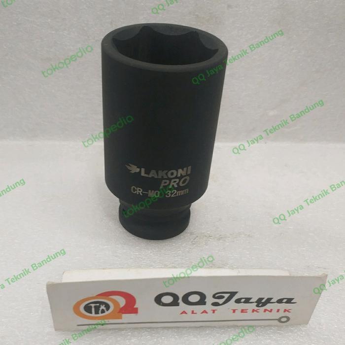 Kunci sok 32 mm impact panjang - deep impact socket lakoni jetjo