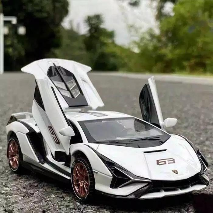 Diecast Miniatur Mobil Lamborghini Sian Skala 1:32 Metal Collection