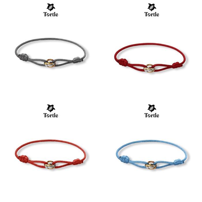 TORTLE - Trinity Bracelet Cord Gelang Titanium Wanita Perhiasan Gelang Mewah Fashion Premium Simple