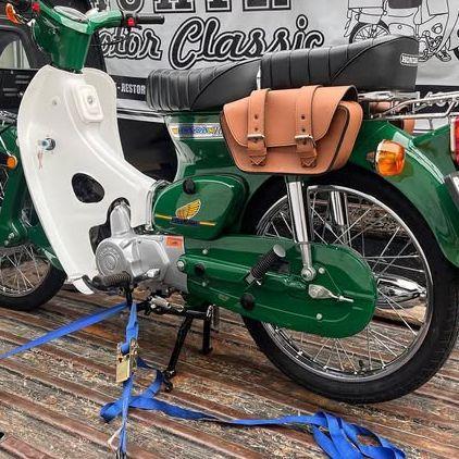 tas samping sidebag side bag motor klasik custom honda c70 streetcub