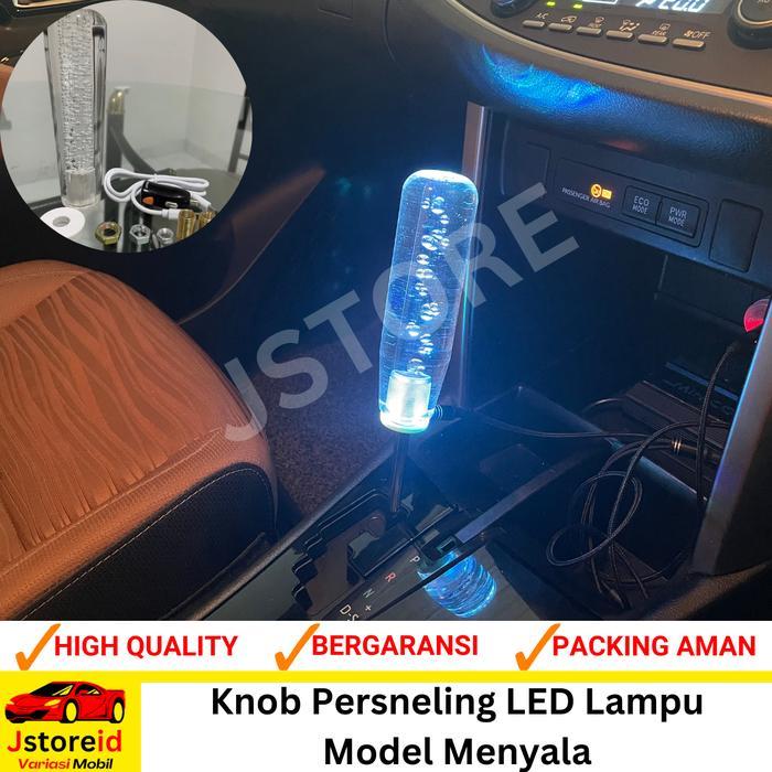 "New" Knob Persneling Mobil LED Lampu / Knop Perseneling Mobil Bisa Nyala / Gear Shift Mobil Lampu