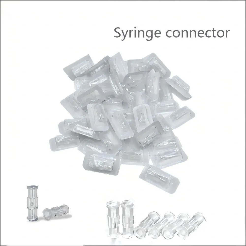 Medical Sterile Plastic Luer Lock Connector Disposable Transparent Package Two-way Transfer Syringe