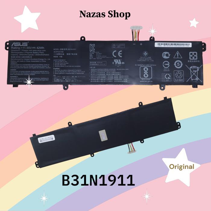 Battery Baterai Asus Vivobook 14X A1402 A1402V A1402VA 15X A1502 A1502Z A1502ZA B31N1911 C31N1911
