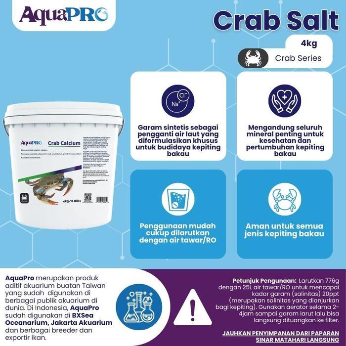 AQUAPRO CRAB SALT 4KG/8.8LBS BUCKET