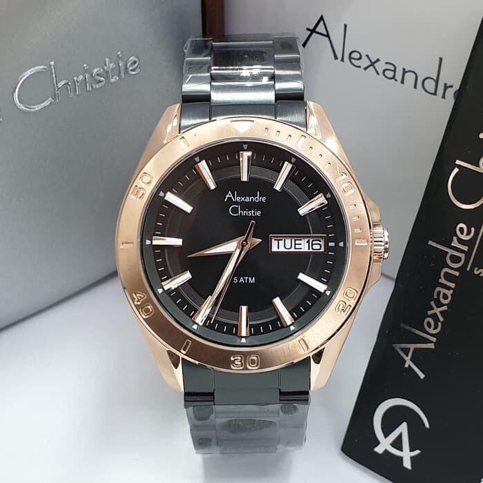 [ Original ] Jam Tangan Pria / Cowok Alexandre Christie 6512