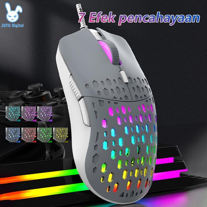 Jutu Digital G701-6D Mouse Gaming Lampu Rgb Keyboard Gaming 1 Set Untuk Pc Laptop Esports Gaming