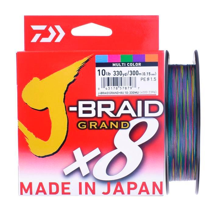 Senar Pe Daiwa J Braid Grand X8 300M Multicolor
