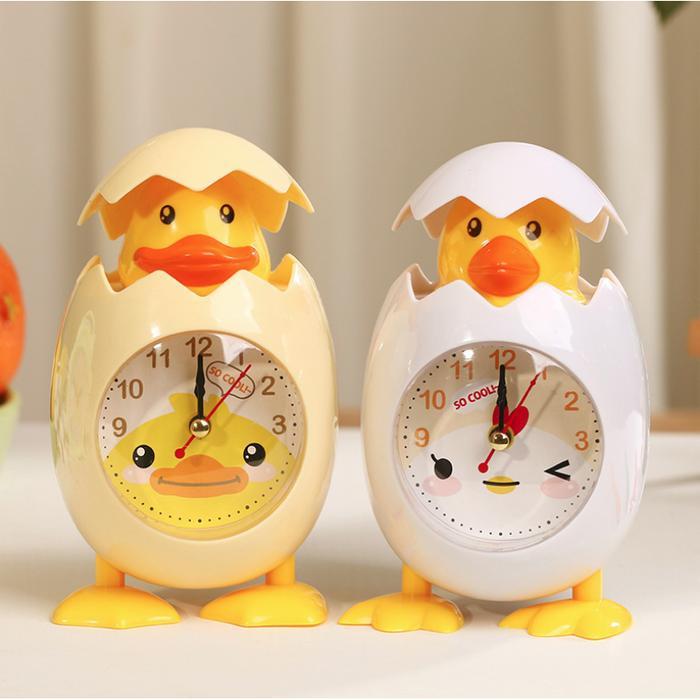 Jam meja Weker Alarm Clock Karakter Telur Bebek Ayam Lucu