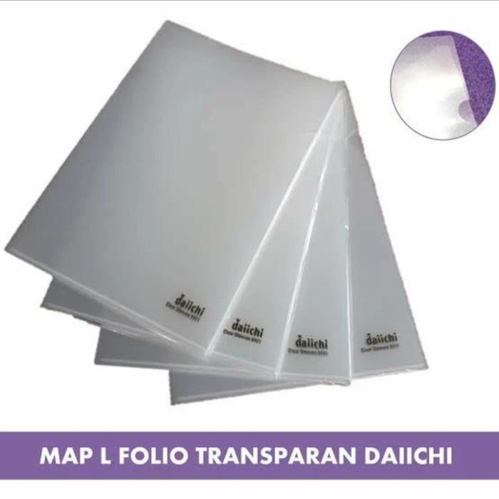 Map L Daichi Folio Map Plastik Bening (12 pcs)