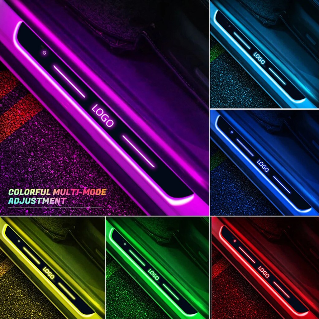 Car Door Sill Light Threshold Lampwelcome Logo Projector Lamp Threshold Lamp Usb Power Moving Led